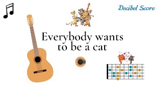 Todos quieren ser ya gato jazz | Disney | Tuto de guitarra con acordes