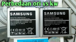 Perbedaan baterai samsung galaxy original vs replika kingcopy supercopy Hdc Kc Sc oem