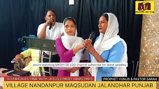 || TESTIMONIES TIME WITH JESUS CHRIST MINISTRIES PROPHET YUNUS & PASTOR SARAH || MASIH DE LOG