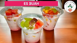 SEGER!! PANAS GINI BUAT ES BUAH SIMPLE DAN MENYEGARKAN | CUMA 3 BAHAN | CUMA 4 MENIT | ES BUAH VIRAL