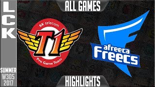 SKT vs AFS Highlights FULL SERIES | LCK Week 3 Summer 2017 | SKT T1 vs Afreeca Freecs