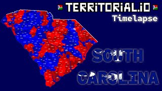 SOUTH CAROLINA BATTLE OF ALLIANCES! - Territorial.io Timelapse