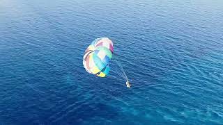 Water Sports Drone Footage Parasailing Analipsi Crete