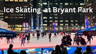 Ice Skating at Bryant Park, NYC on 1/3/23.