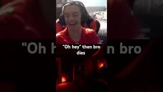 "Oh hey" then bro dies immediately after lol. #horrorgaming #phasmophobia #funny