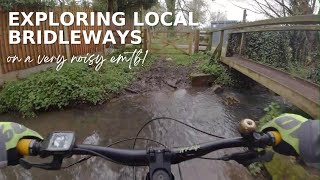 Exploring local Bridleways and byways on a very noisy e mountain bike