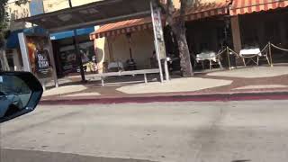 My friends Abe and danny doing Uber Eat's in a black Lamborghini in Los Angeles.