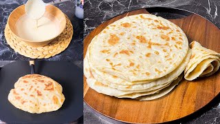 Flatbread❌Quick and Easy flatbread made with Batter! No Kneading! No Oven