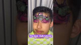 Tutorial The Incredible Hulk #facepainting #facepaint #nyc #tutorial  #tutorialreels #tutorials