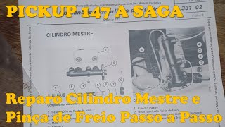 Reparo Cilindro Mestre e Pinça de Freio Fiat 147 e Uno Passo a passo - Pick-UP 147 Saga - Ep49