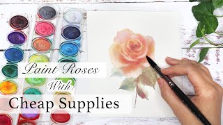 Paint Roses With Cheap Supplies - Crayola Watercolors