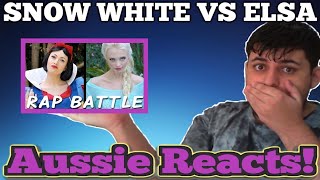 AUSSIE REACTS! SNOW WHITE vs ELSA: Princess Rap Battle (Whitney Avalon)#PRINCESSRAPBATTLE #PRB