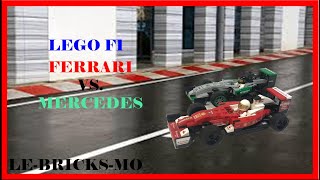 Lego F1 Ferrari vs. Mercedes StopMotion (Remastered Version)