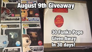 August Funko Pop Giveaway: Day 9 Winner Drawn + A New Giveaway *closed*