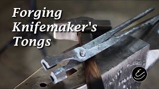 Forging Knifemaker's Tongs