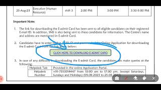 dfccil admit card published 2023 | download dfccil admit card | dfccil exam date