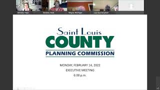 Planning Commission Executive Meeting February 14, 2022