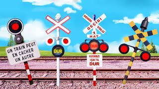 【 踏切アニメ 】 踏切の異なる相続人 😂😂😂 Different heirs of the Railroad Crossing!