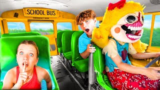 Miss Delight School Bus has a SECRET ROOM In Real Life!