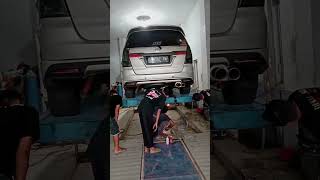 Innova Bensin Modifikasi knalpot pasang Muffler only PRO TWIN NDK Exhaust Looknya Keren #ndkexhaust