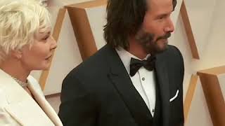 Keanu Reeves & his mother on the red carpet, Oscars 2020  (Feb 9 2020)