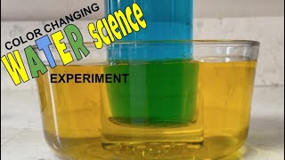 Color Changing Water Science Experiment (primary and secondary colors)