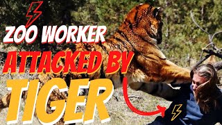 WATCH: ZOO WORKER ATTACKED by TIGER - The Bible Zoo in Jerusalem