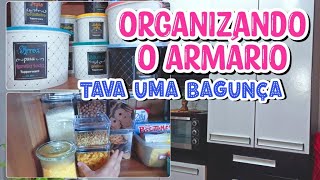 organização armario cozinha