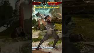 Best Scorpion Combos Double Scorpion Kameo pre-brutality combo 14 Hits Mortal Combat 1 MK1 #short