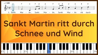 Sankt Martin ritt durch Schnee und Wind | St. Martin Lied | Text und Noten | Lied