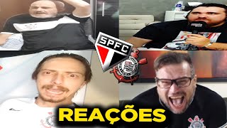 TODAS AS REAÇÕES CORINTIANAS - SÃO PAULO 1X0 CORINTHIANS [REACT CLÁSSICO CAMPEONATO PAULISTA]