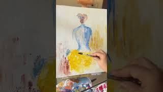 Abstract painting|Abstract acrylic painting tutorial