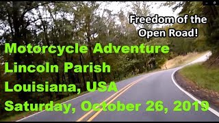 Afternoon Motorcycling, Lincoln Parish, Louisiana, USA