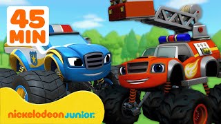 Blaze et les Monster Machines | Blaze se transforme en pompier et plus encore ! | Nickelodeon Jr.