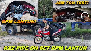 RXZ PIPE ON SET RPM LANTUN | RXZ JEM TENGAH TEST? | SHAH KAIZEN KING BADMINTON😂