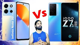 Infinix Note 30 5G vs iQOO Z7s 5G | Full Phone Comparison || SKTek