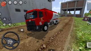 bus simulator Indonesia new update 4.3 - UD Quester Tangki - offroad Driving Gameplay