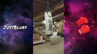 JustBluey Boxing on a Bag