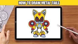 How to draw Metal Tails | Sonic the Hedgehog 3 | HVORDAN TEGNE | Step by Step