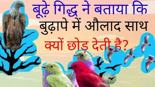 बूढ़े गिद्ध ने बताया कि बुढ़ापे में औलाद साथ क्यों छोड़ देती है।@bhaktigyansagar04