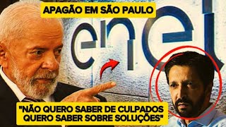 URGENTE: Lula vai criar linha de crédito para abalados com apagão em São Paulo