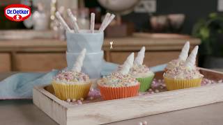 Receptidee: eenhoorncupcakes met Dr. Oetker