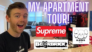 My Apartment Tour! *Supreme, Bearbrick, Kaws*