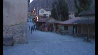 Dusk in Ollantaytambo town