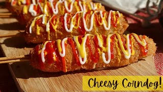 Korean Style Cheesy Corndog | Quick And Flavorful Cheesy Street Style Korean Snack ♥😋