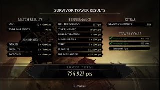 Mortal Kombat XL Kitana Mournful Variation (Tournament skin) Survivor Tower