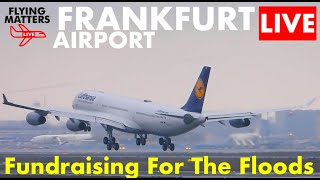 LIVE PlaneSpotting 🔴#FRANKFURT AIRPORT + Flood Fundraiser Giro 777