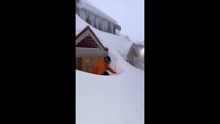 Snow dump at Australian Mt Hotham Ski Fields