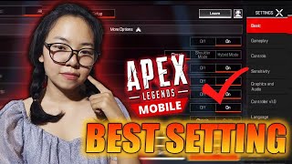 မနေ့ကမှထွက်တဲ့ Apex Legend mobile အတွက် အကောင်းဆုံး setting ချိန်နည်း | LittleSupu Gaming