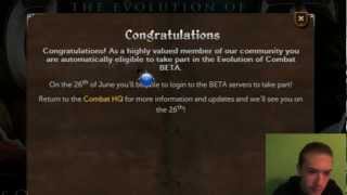 BETA testing sign up for The Evolution of Combat